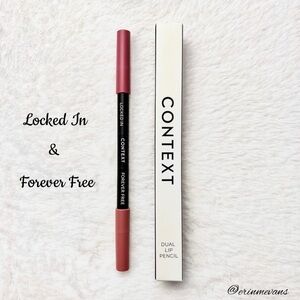 Context Skin Locked In & Forever Free Dual Lip Pencil New